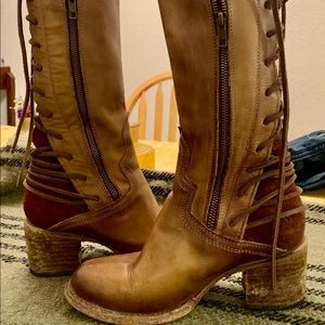 Knee-high Freebird by Steven Coal Boot Plum